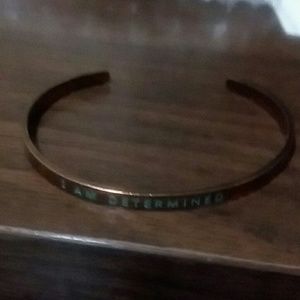 I am determined motivation bracelet...NWOT